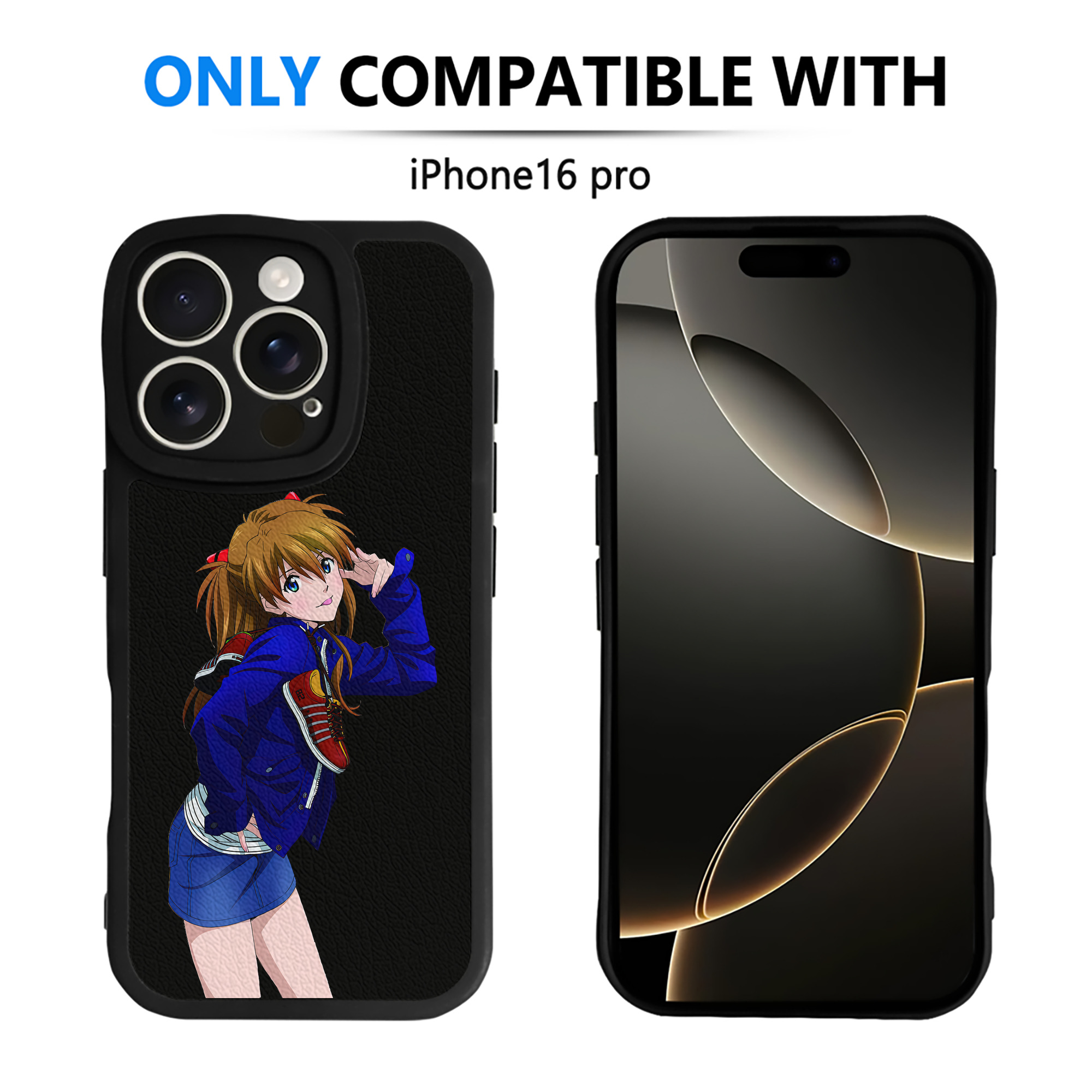 （画像用） EVA 新世紀エヴァンゲリオン 【iPhone 16シリーズ対応】シリコンスマホケース（レザー調） 材質：シリコン